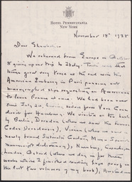 Letter from Sylvanus Morley to Elizabeth White, page 1