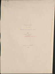 Peru manuscripts, 1921-1934